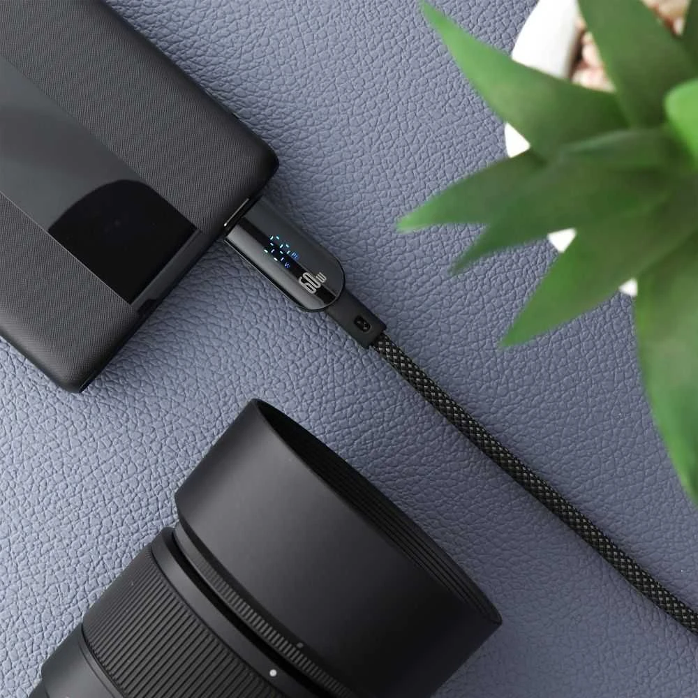 USB C į USB C laidas Forcell F-Energy QC4.0 PD 3A 60W skaitmeninis 1,2 m C274 juodas