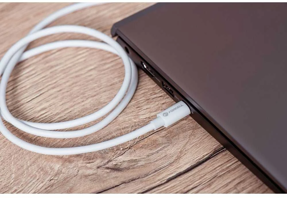 USB C į USB C laidas Forcell F-Energy QC4.0 PD 5A 100W 1 m C339 baltas