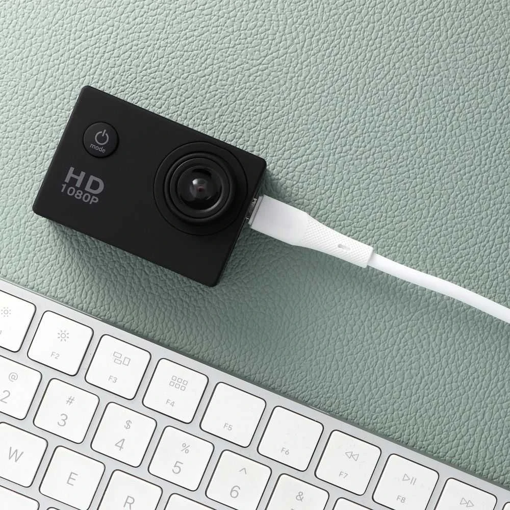 USB A į Micro USB laidas Forcell F-Energy QC3.0 2,4A 18W silikoninis 1 m C341 baltas
