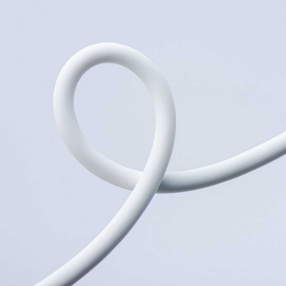 USB C į USB C laidas Forcell F-Energy QC4.0 PD 3A 60W silikoninis 1 m C344 baltas