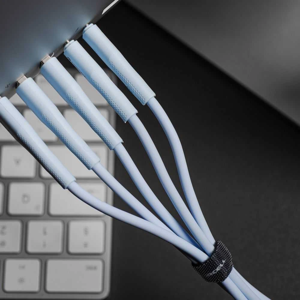 USB C į USB C laidas Forcell F-Energy QC4.0 PD 3A 60W silikoninis 1 m C344 mėlynas