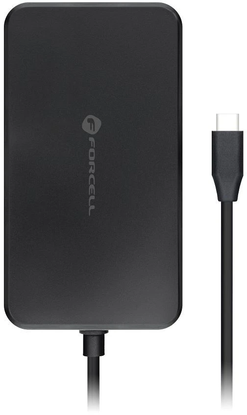 FORCELL F-ENERGY E856 uniwersal laptop charger 140W USB C - juodas