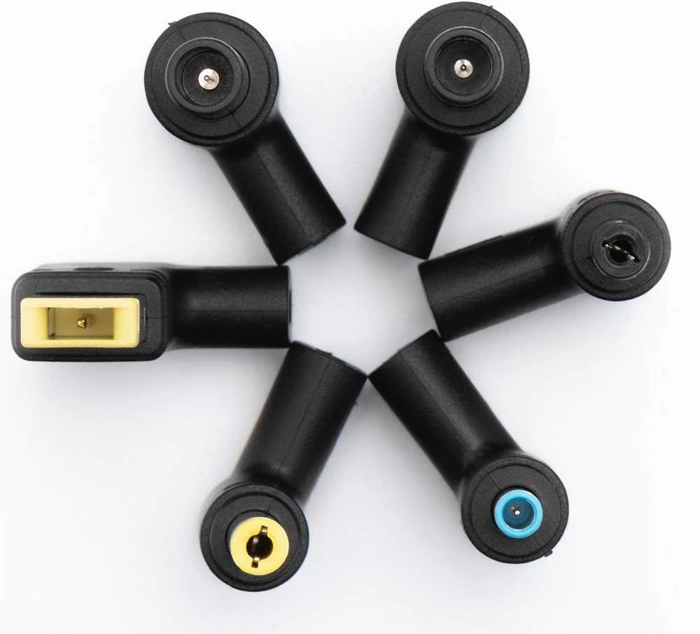FORCELL F-ENERGY E856 universalus nešiojamojo kompiuterio įkroviklis 90W USB C + 6 adapteriai - juodas