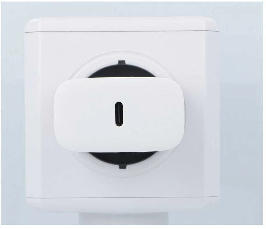 PTC Forcell 230V sieninis įkroviklis su USB Type-C, žaibo (APPLE) laidu 3A 20W su PD ir QC 4.0 įkrovimo funkcija
