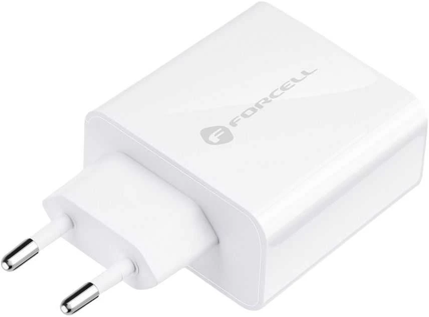 Įkroviklis Forcell (1xUSB-C 3A 45W) baltas