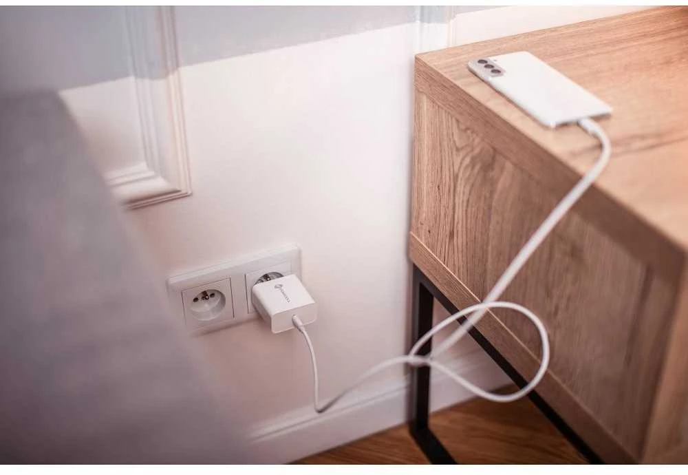 Įkroviklis Forcell (1xUSB-C 3A 45W) baltas
