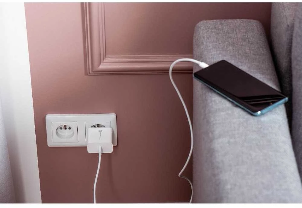 Įkroviklis Forcell (1xUSB-C 3A 45W) baltas