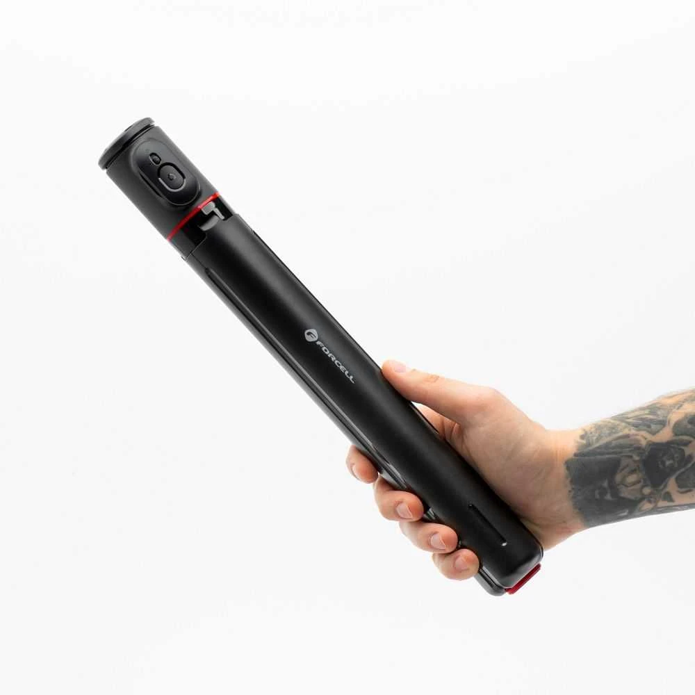 FORCELL F-GRIP F170XL automatinė asmenukių lazda su nuotolinio valdymo pultu, trikojis, juodas