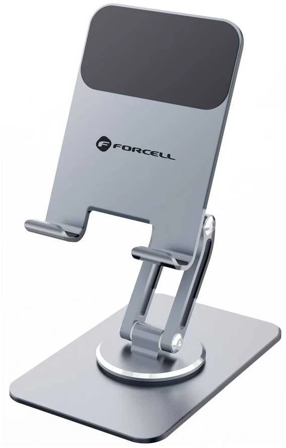 Desk holder for phone / tablet foldable Forcell F-Grip Fold Stand 2 360 pilka