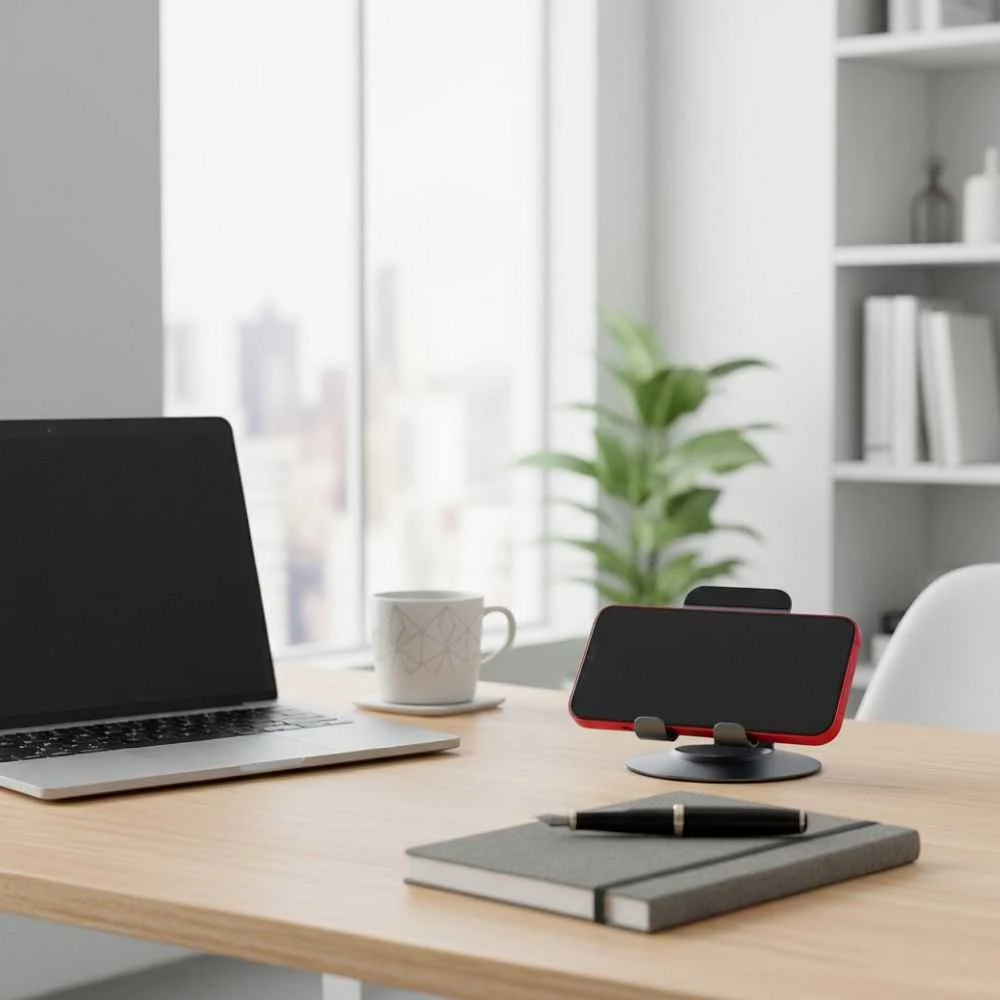 Desk holder for phone / tablet foldable Forcell F-Grip Fold Stand 3 360 pilka