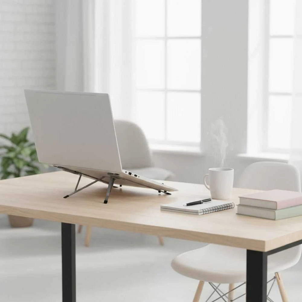 Desk holder for laptop / tablet foldable Forcell F-Grip Fold Stand X Pro pilka
