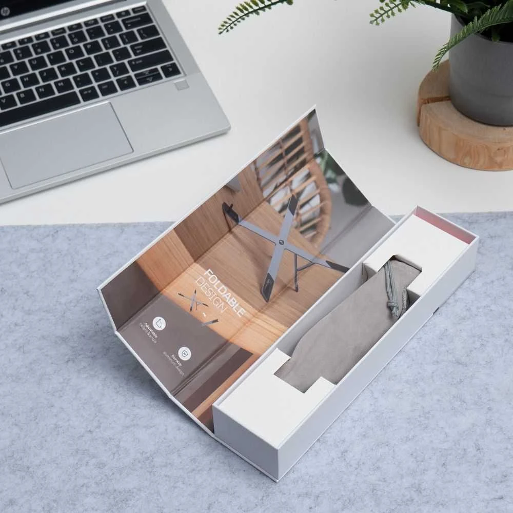 Desk holder for laptop / tablet foldable Forcell F-Grip Fold Stand X Pro pilka