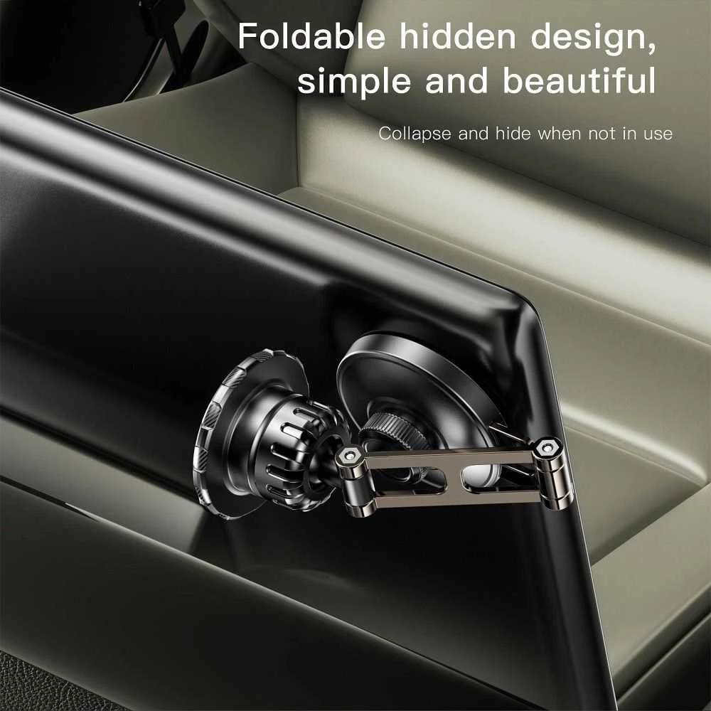 Magnetinis automobilio telefono laikiklis Forcell F-Grip IronSecure priekinis stiklas / prietaisų skydelis juodas