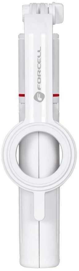 FORCELL F-GRIP MagSelfie S100M asmenukių lazda su belaidžiu nuotolinio valdymo pulteliu baltas