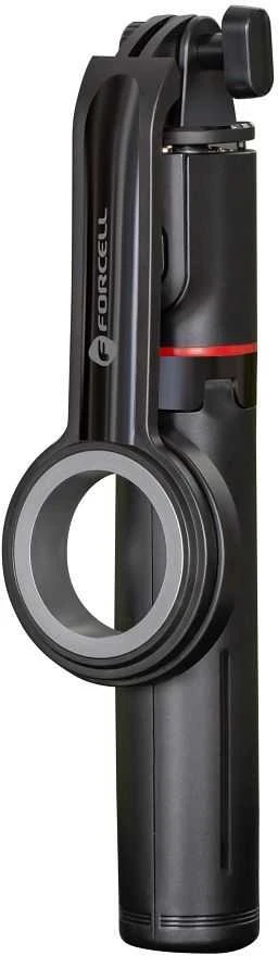 FORCELL F-GRIP MagSelfie S100M asmenukių lazda su bevieliu nuotolinio valdymo pulteliu juodas