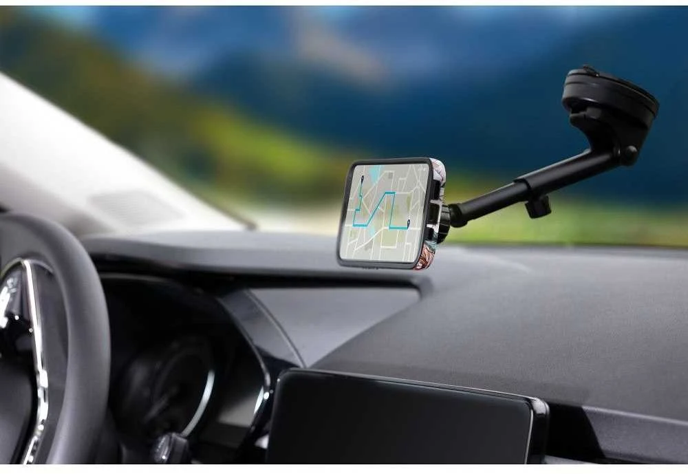 Magnetinis automobilio telefono laikiklis, suderinamas su „Magsafe Forcell F-Grip PrecisionX“ priekiniu stiklu / prietaisų skydeliu / ventiliacijos angomis (juodas)