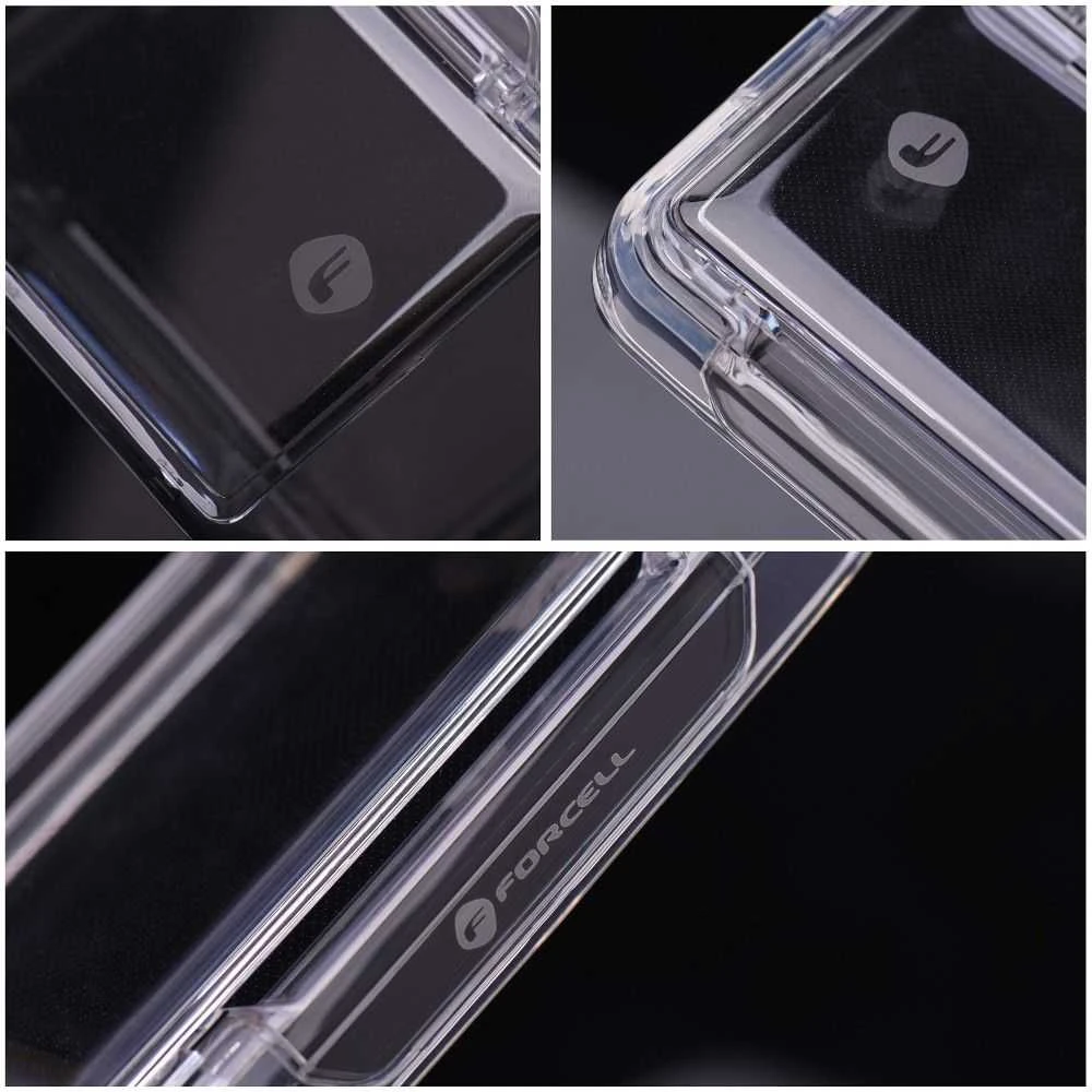 Dėklas Forcell F-PROTECT skirtas iPhone 15 Pro skaidrus