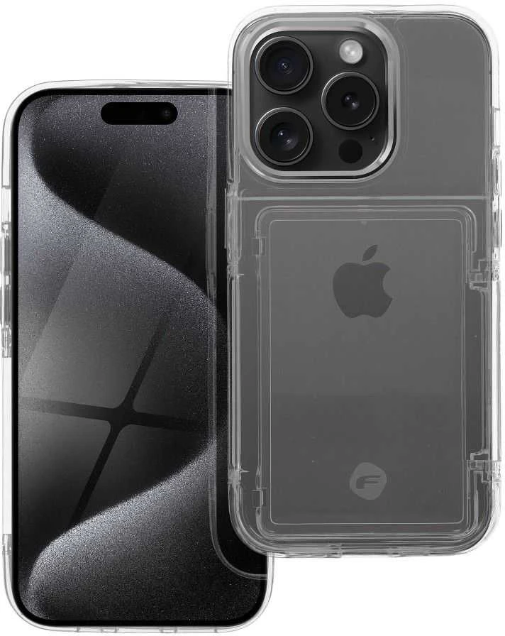 Dėklas Forcell F-PROTECT skirtas iPhone 15 Pro skaidrus