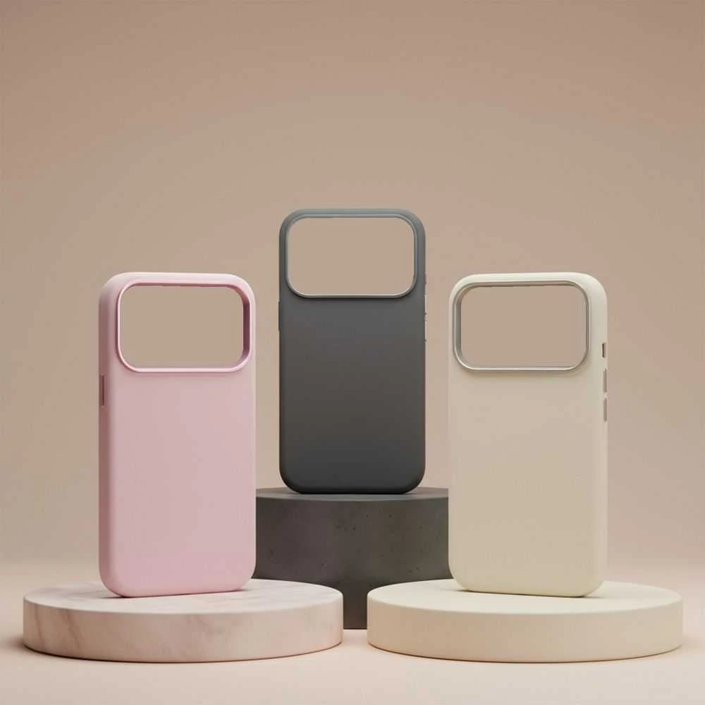 „iPhone 16 PRO Forcell F-Protect Frame Premium“ dėklas, suderinamas su „Magsafe“, rožinis