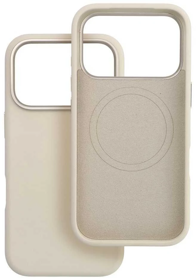 „iPhone 16 PRO Forcell F-Protect Frame Premium“ dėklas, suderinamas su „Magsafe“ antikvarinėmis baltomis