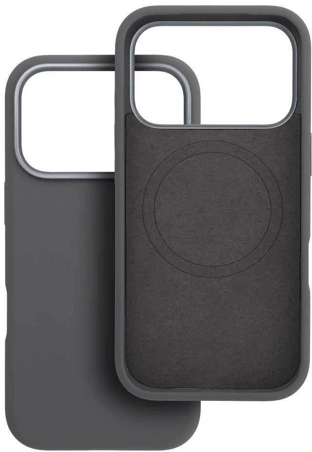„iPhone 15 PRO MAX“ dėklas „Forcell F-Protect Frame Premium“, suderinamas su „Magsafe“ pilka spalva