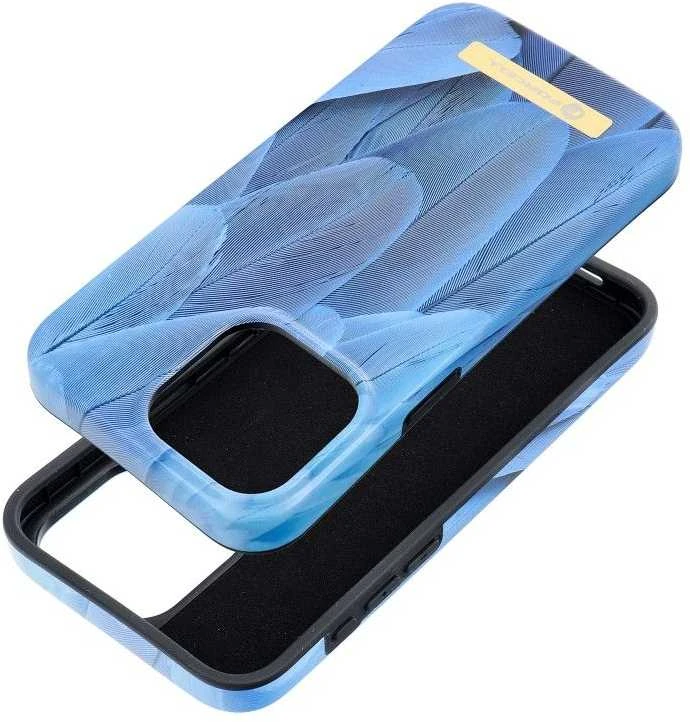 iPhone 15 PRO MAX dėklas Forcell F-Protect Mirage, suderinamas su Magsafe mėlynas bird
