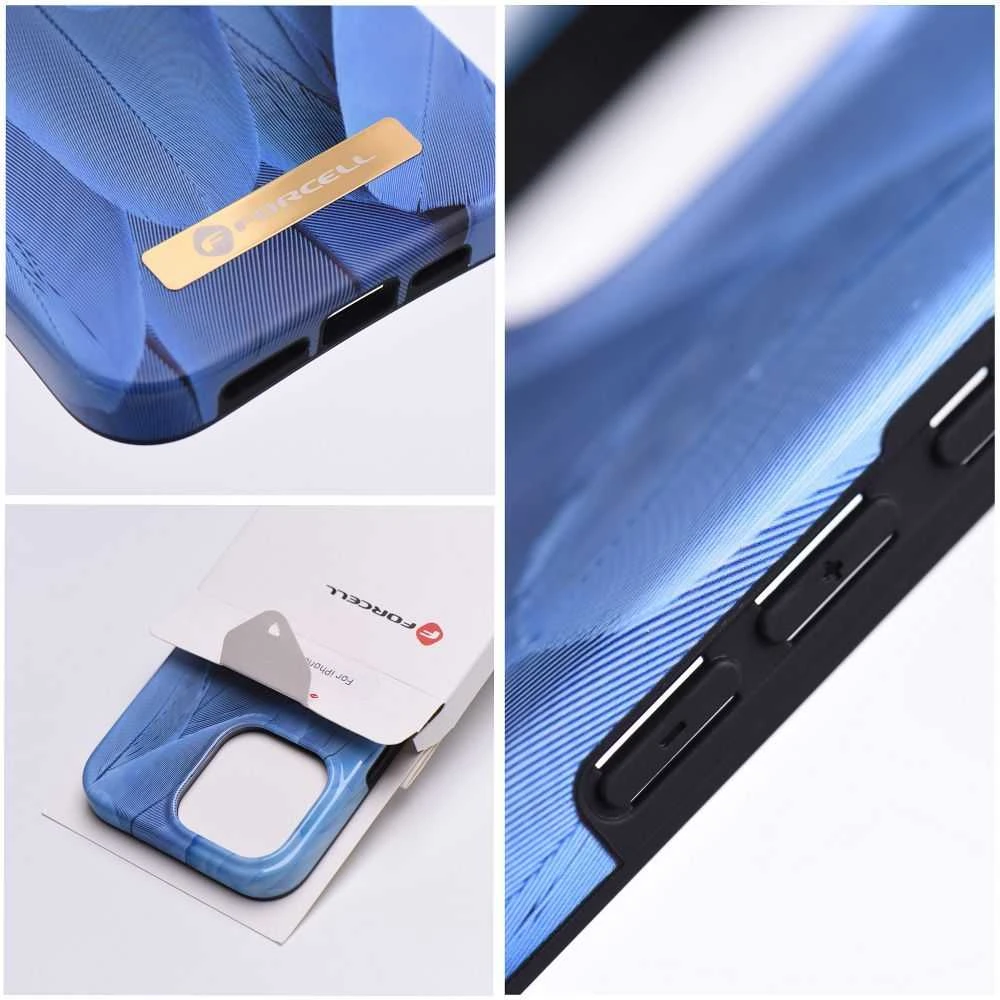 „iPhone 14 PLUS“ dėklas „Forcell F-Protect Mirage“, suderinamas su „Magsafe“ mėlynas bird
