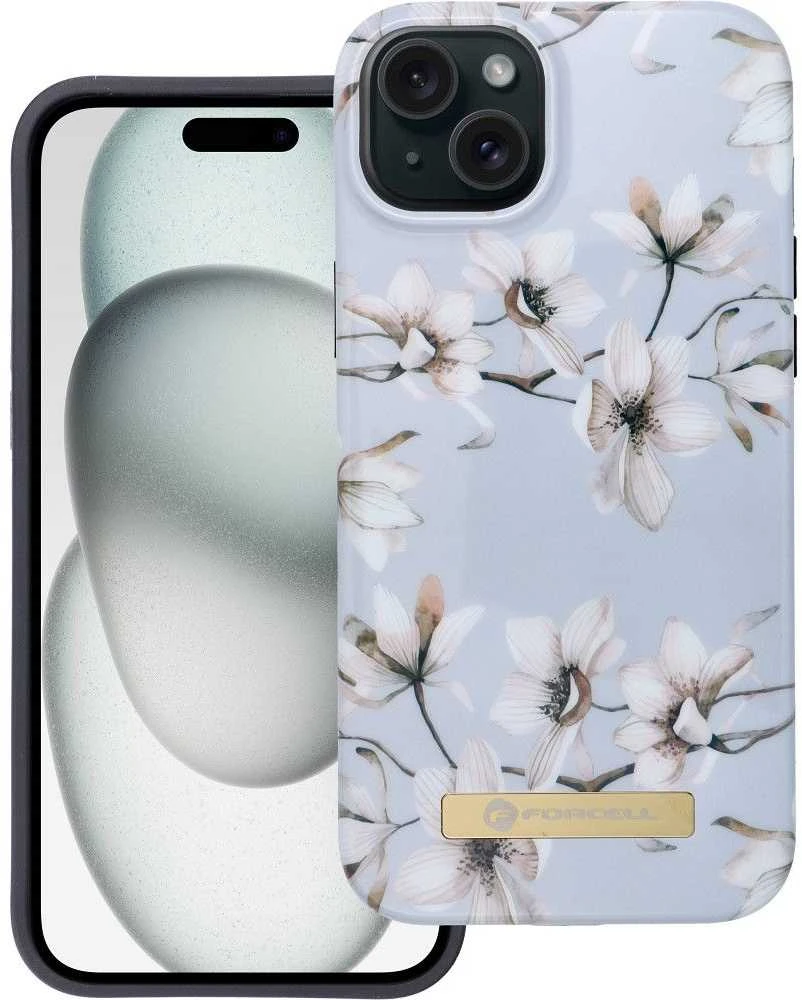 „iPhone 15 PLUS“ dėklas „Forcell F-Protect“, suderinamas su „MagSafe“ pavasario gėlėmis