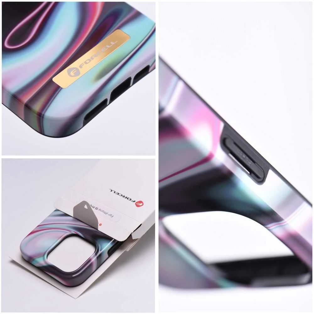 „iPhone 15 PLUS“ dėklas „Forcell F-Protect Mirage“, suderinamas su „Magsafe Glow“