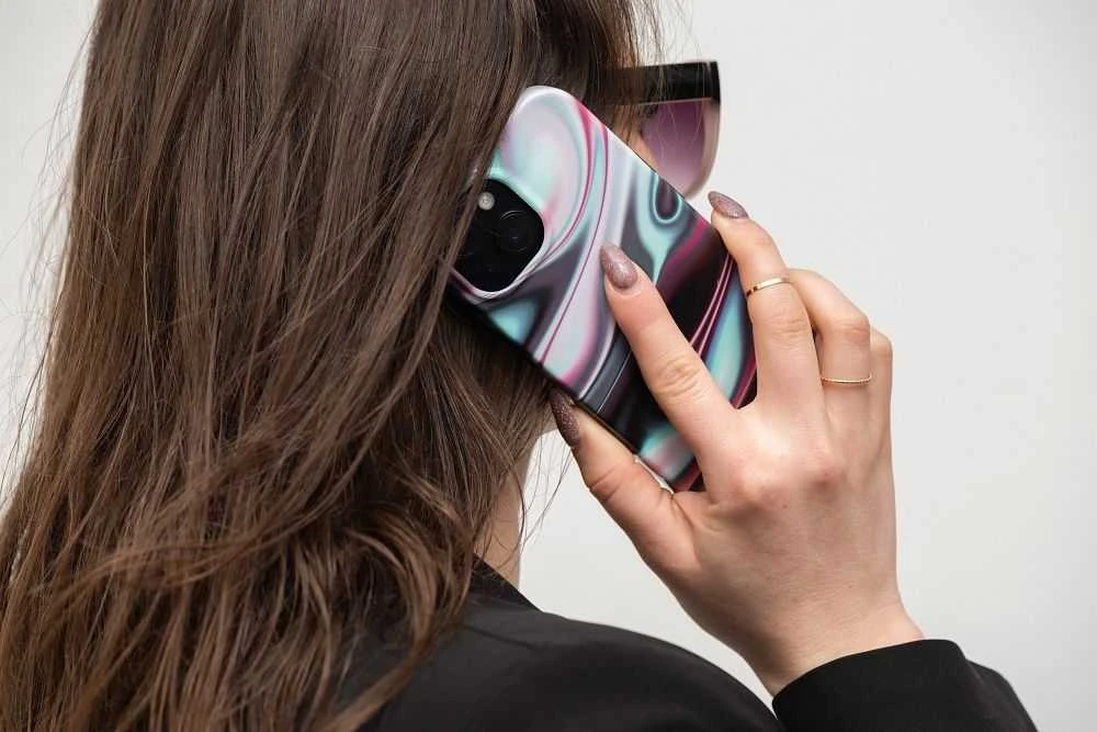 „iPhone 15 PLUS“ dėklas „Forcell F-Protect Mirage“, suderinamas su „Magsafe Glow“