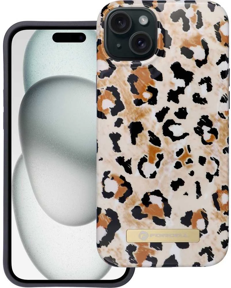 „iPhone 15 PLUS“ dėklas „Forcell F-Protect Mirage“, suderinamas su „Magsafe Wild Panther“