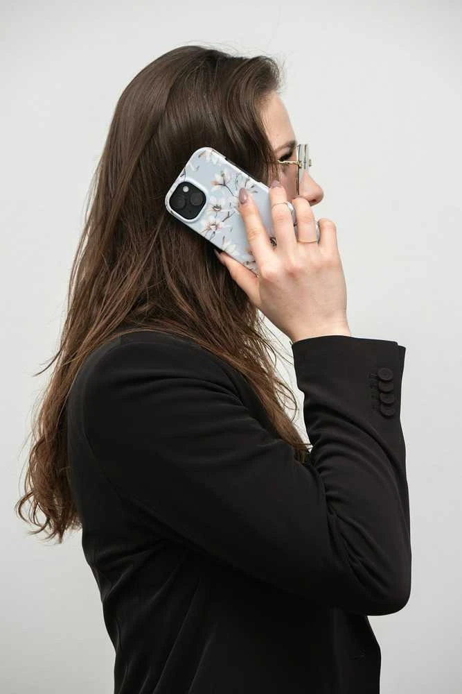 „iPhone 15 PLUS“ dėklas „Forcell F-Protect“, suderinamas su „MagSafe“ pavasario gėlėmis