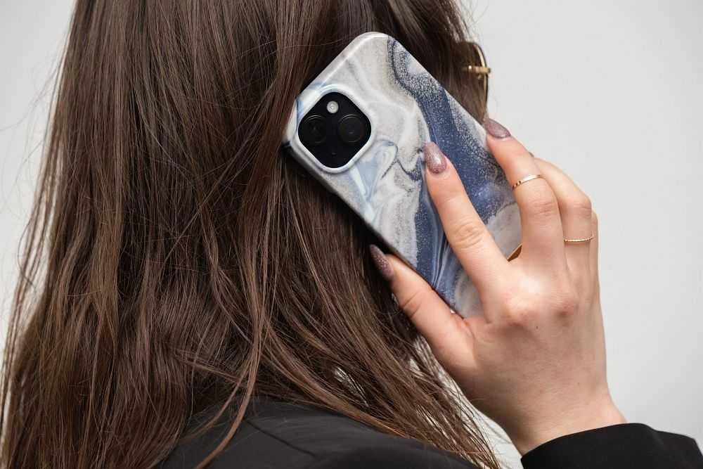 „iPhone 15 PLUS“ dėklas „Forcell F-Protect Mirage“, suderinamas su „Magsafe Magic Sand“