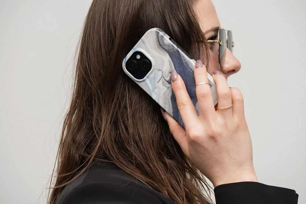 „iPhone 15 PLUS“ dėklas „Forcell F-Protect Mirage“, suderinamas su „Magsafe Magic Sand“
