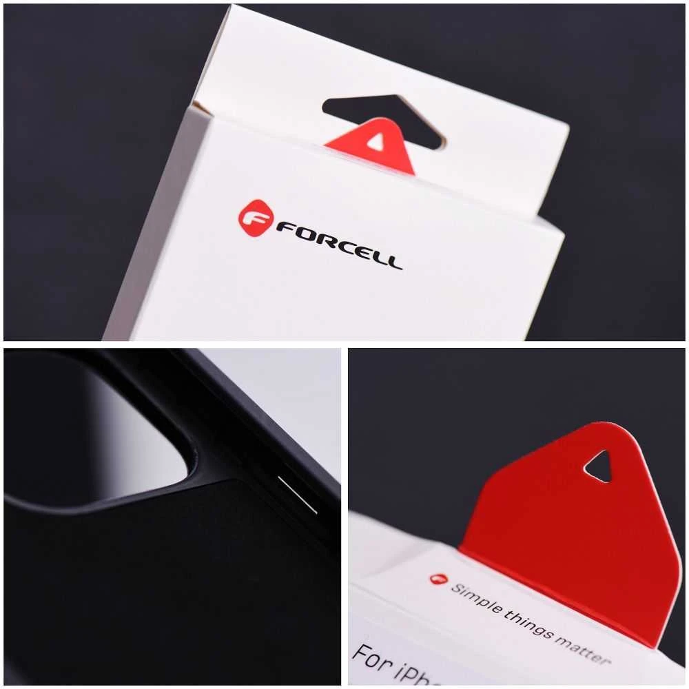 „iPhone 14 PLUS“ dėklas „Forcell F-Protect Mirage“, suderinamas su „Magsafe“ vandenyno marmuro spalvos