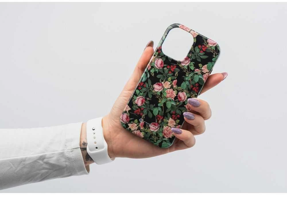 „iPhone 15 PRO Forcell F-Protect Mirage“ dėklas, suderinamas su kariniu kritimo testu, rožinis dramos efektas