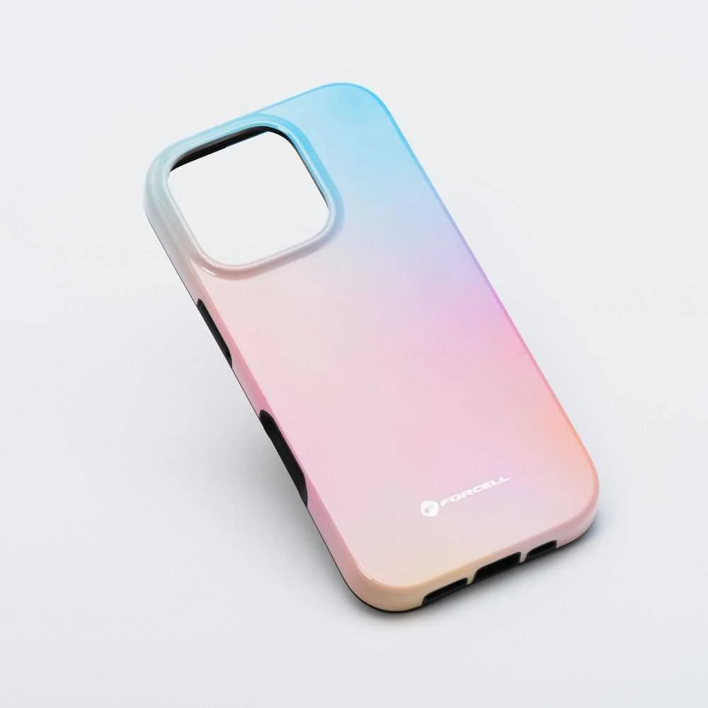 „iPhone 16 PLUS“ dėklas „Forcell F-Protect Mirage“, suderinamas su „Magsafe Military Drop-Test“ – mažas mėlynas