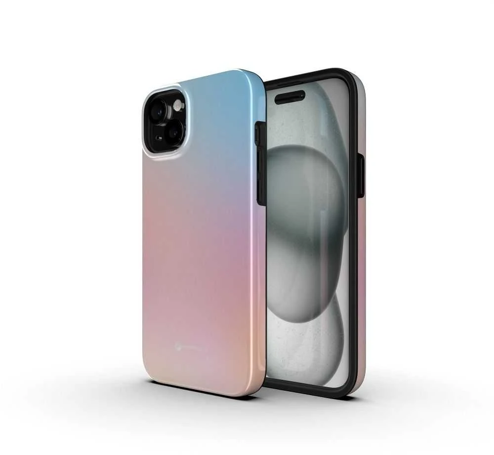 „iPhone 16 PLUS“ dėklas „Forcell F-Protect Mirage“, suderinamas su „Magsafe Military Drop-Test“ – mažas mėlynas