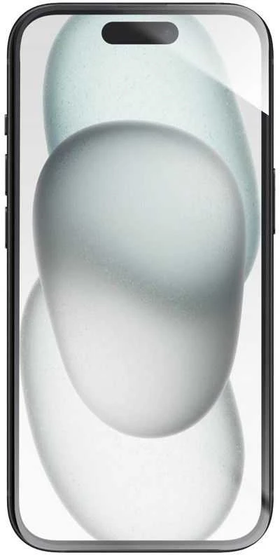 Hibridinis stiklas iPhone 15 Forcell Flexible 5D juodas