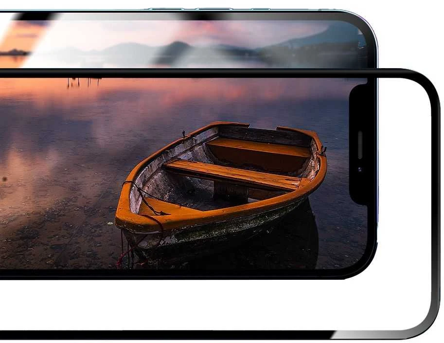Hibridinis stiklas iPhone XR / 11 Forcell Flexible 5D juodas