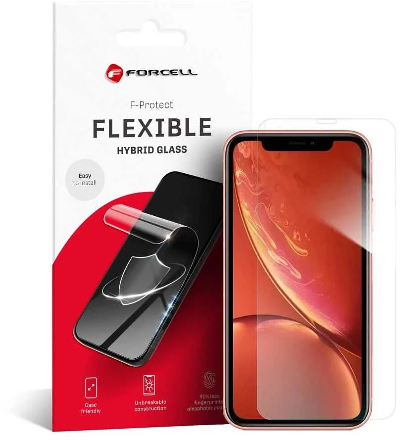 Hibridinis stiklas, skirtas „iPhone XR“ / 11 „Forcell Flexible Nano Glass“