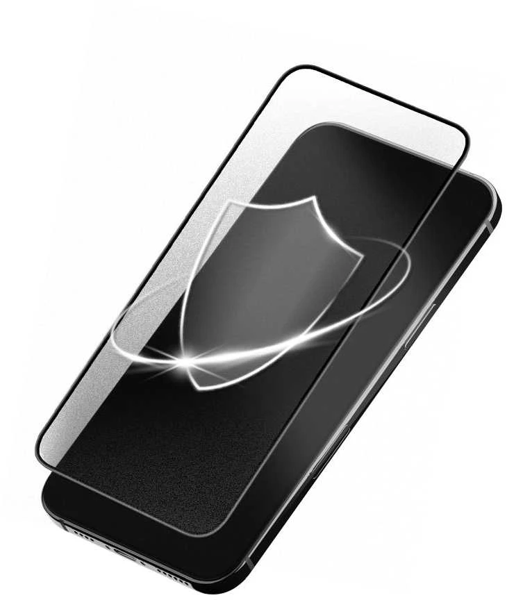 Grūdintas stiklas iPhone 14 PRO MAX Forcell matinis stiklas juodas