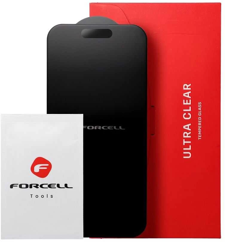 Grūdintas stiklas iPhone 14 PRO MAX Forcell matinis stiklas juodas
