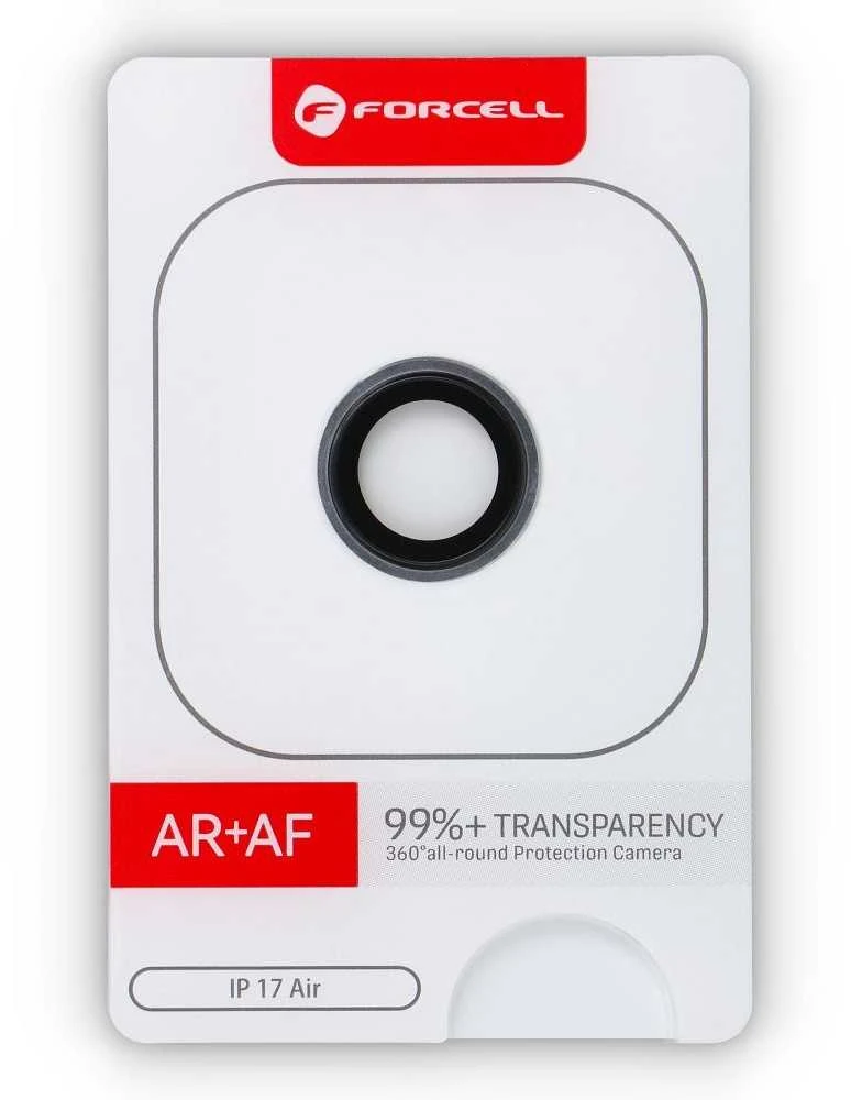 Grūdinto stiklo kameros objektyvas, skirtas „iPhone 17 AIR Forcell Premium“ sidabrinis