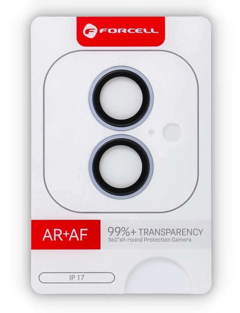 Tempered Glass Camera Lens for iPhone 17 Forcell Premium light mėlynas