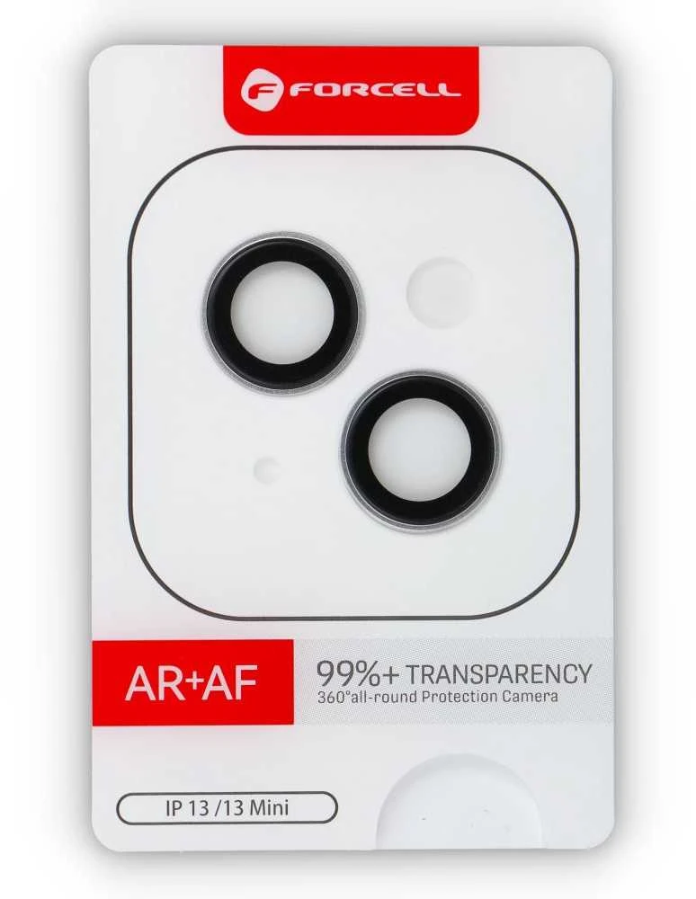 Tempered Glass Camera Lens for iPhone 13 / 13 Mini Forcell Premium sidabrinis