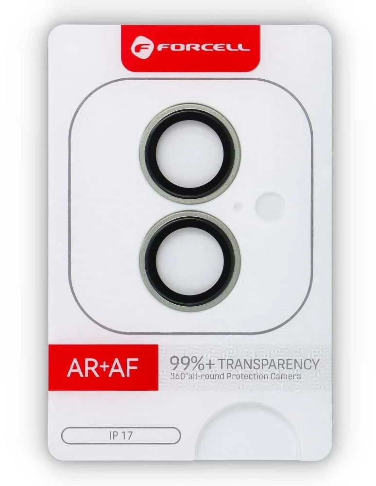 Grūdinto stiklo kameros objektyvas iPhone 17 Forcell Premium light žalias