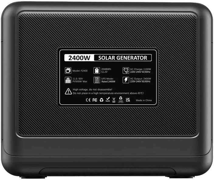 FOSSIBOT F2400 2400W Charging Station Juodas