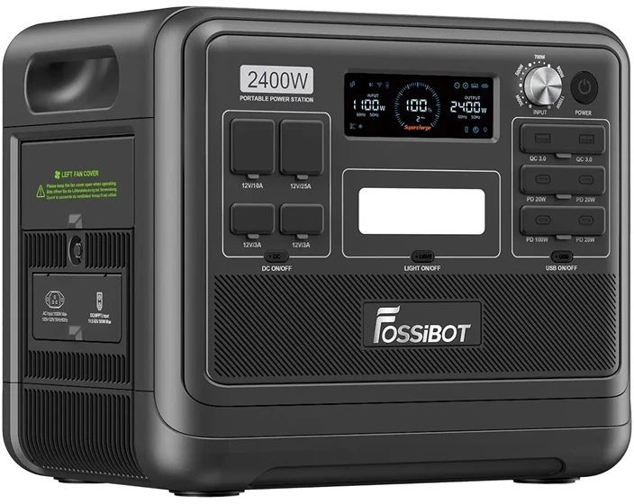 FOSSIBOT F2400 2400W Charging Station Juodas