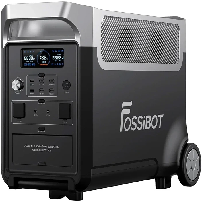 FOSSIBOT F3600 Pro 3600W Charging Station Juodas